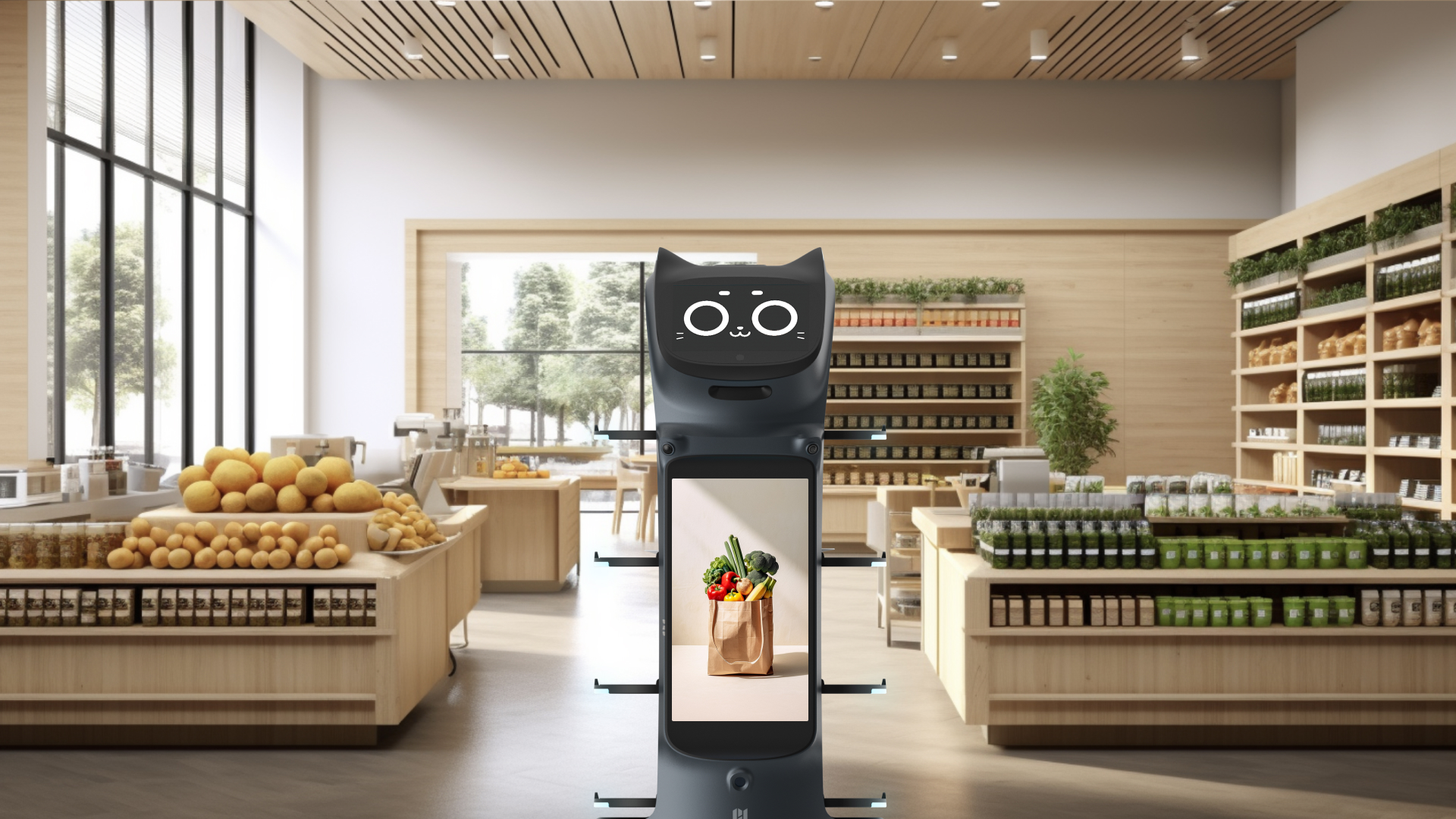 Service robot operating in a hospitality environment